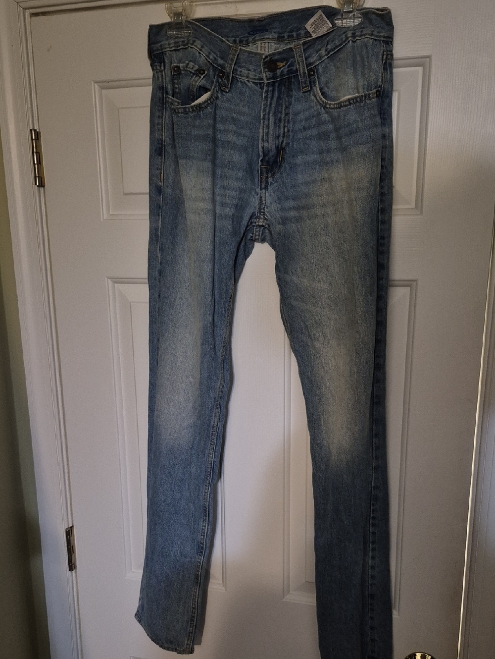 Old Navy Light Blue Slim Straight Jeans